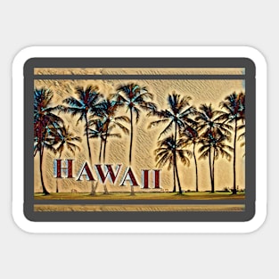 Hawaiian Vacation Sticker